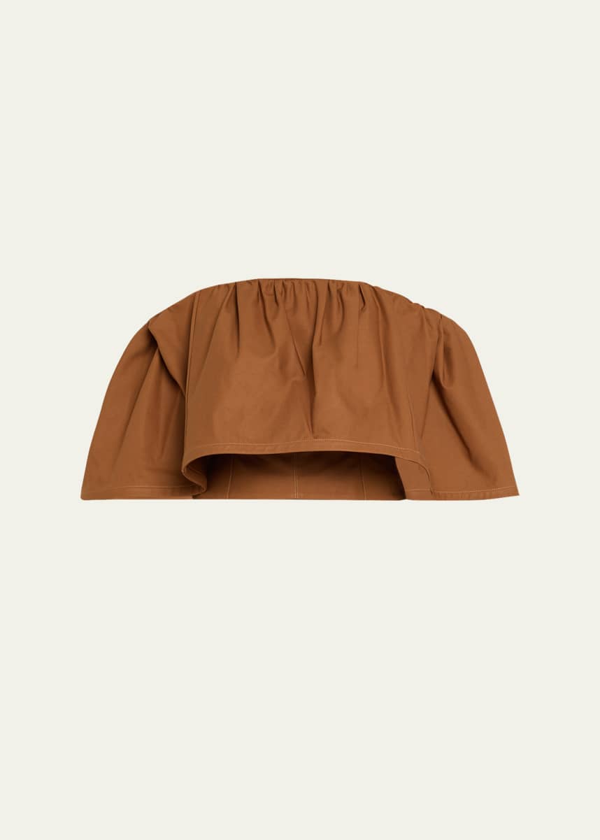 Carolina Herrera Ruffle Off-The-Shoulder Top