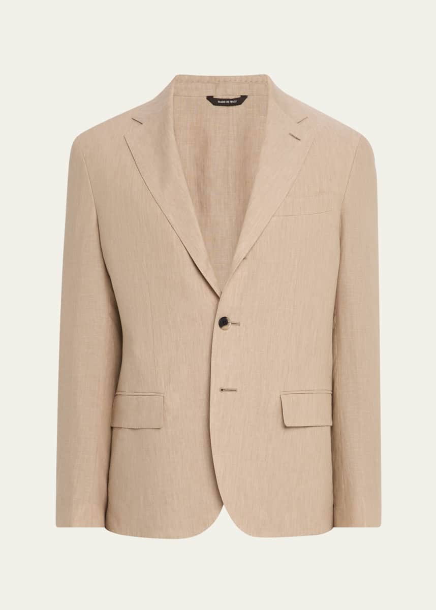 Loro Piana Men's Torino Linen Single-Breasted Sport Coat