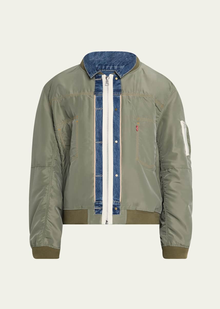 SACAI x Levi’s® Men’s Denim and Nylon Twill Reversible Blouson