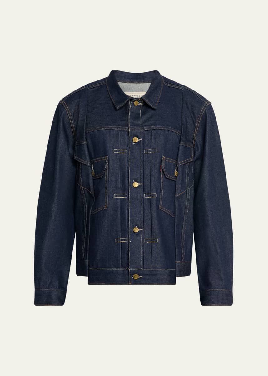 SACAI x Levi’s® Men's Dark Wash Denim Trucker Jacket