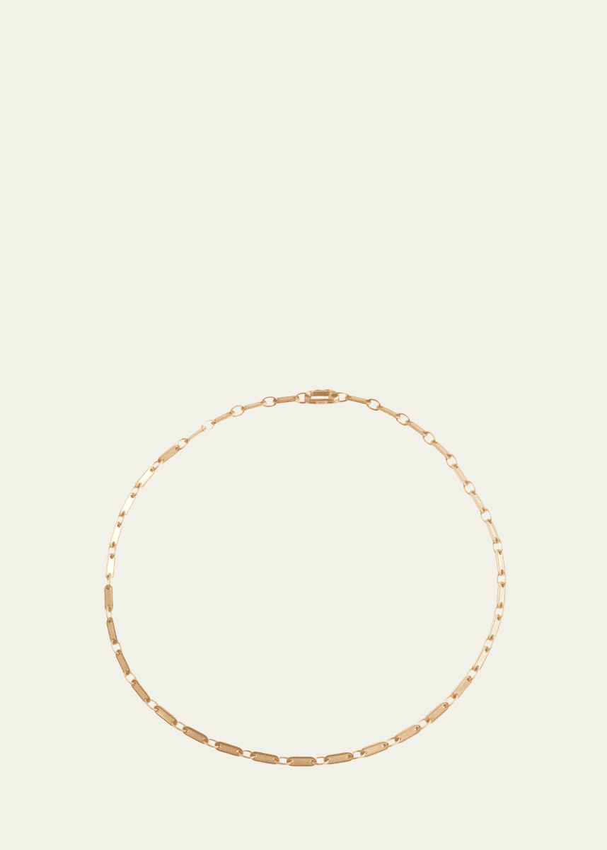 Sherman Field, 1967 18K Yellow Gold ID Tag Single Chain Necklace