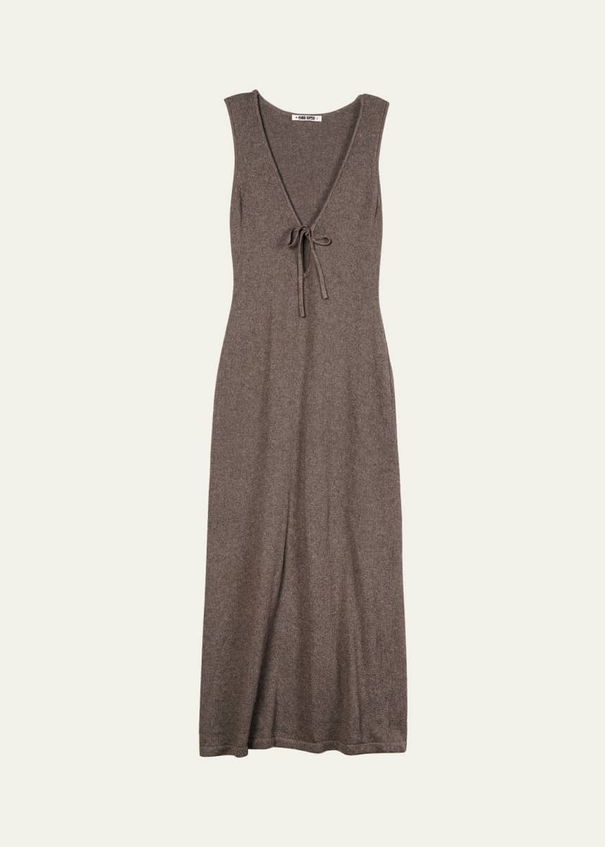 Ciao Lucia Delphinus Knit V-Neck Midi Dress