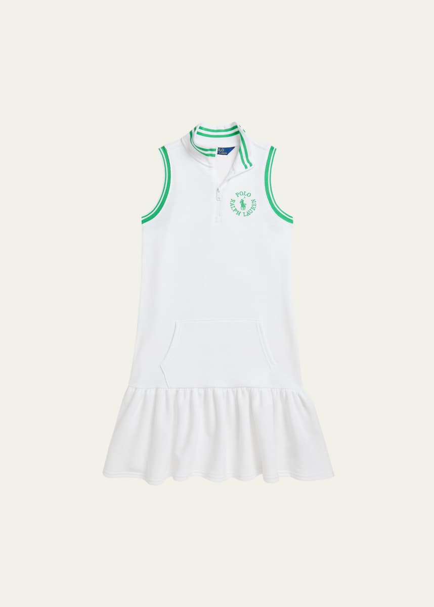 Ralph Lauren Girl's Embroidered Logo Tennis Dress, Size 2-6X
