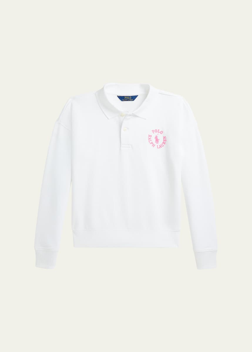 Ralph Lauren Childrenswear Girl's Polo Embroidered Sweatshirt, Size S-XL