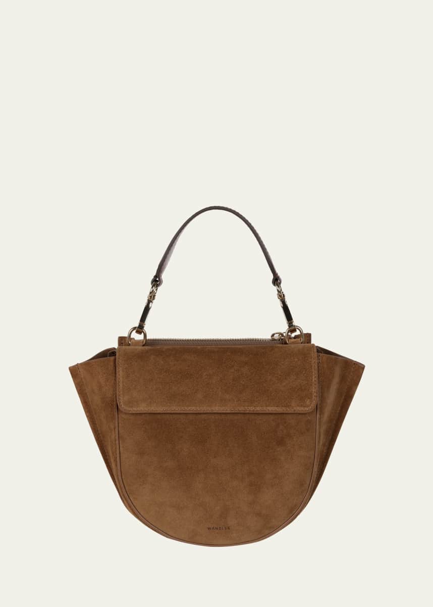 Wandler Hortensia Mini Suede Top-Handle Bag