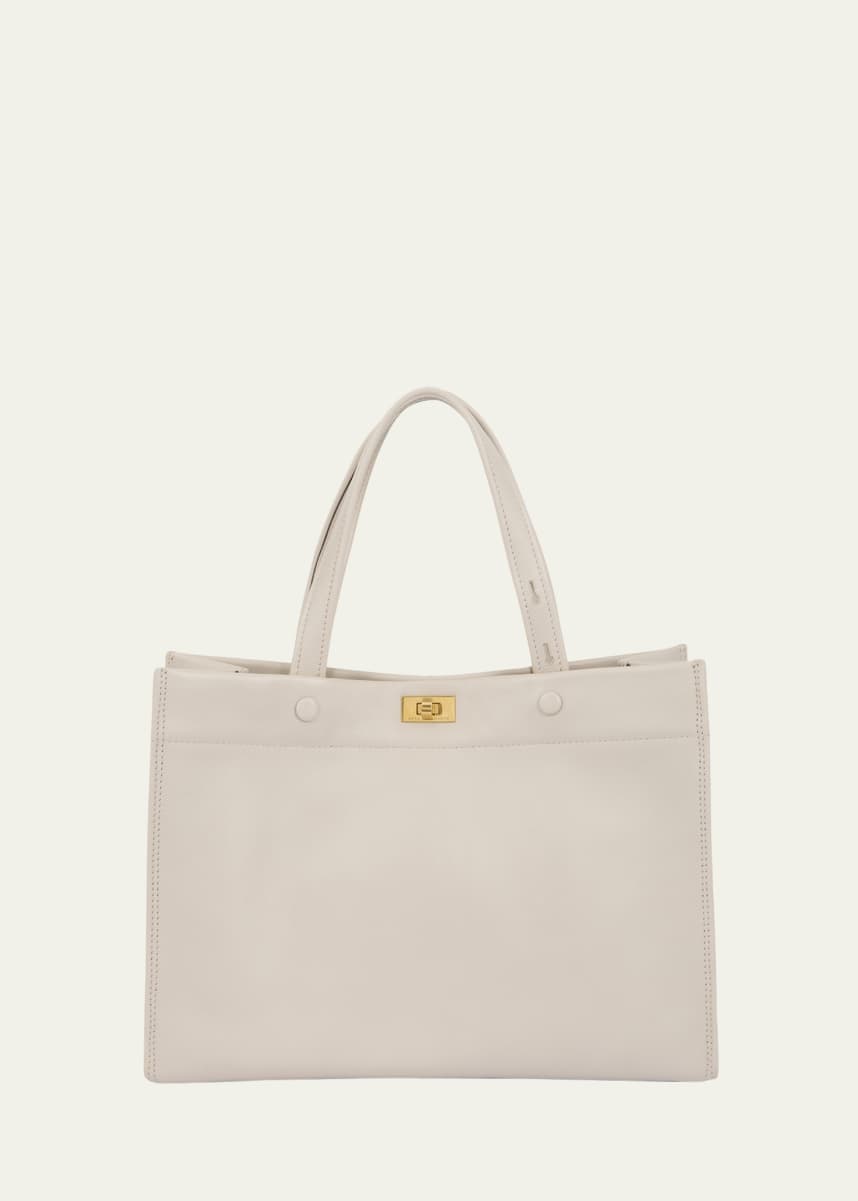 Anya Hindmarch Mortimer Small Calfskin Tote Bag
