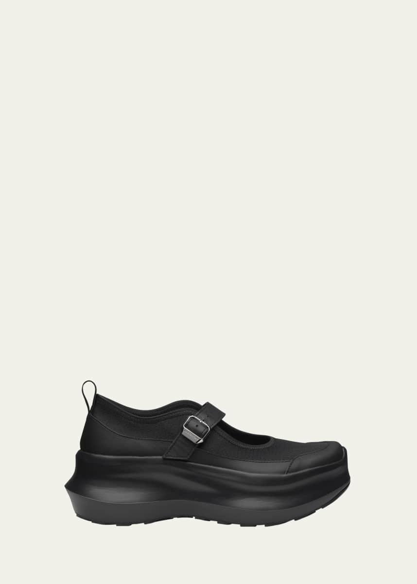 Comme des Garcons Mary Jane Leather Platform Sneakers