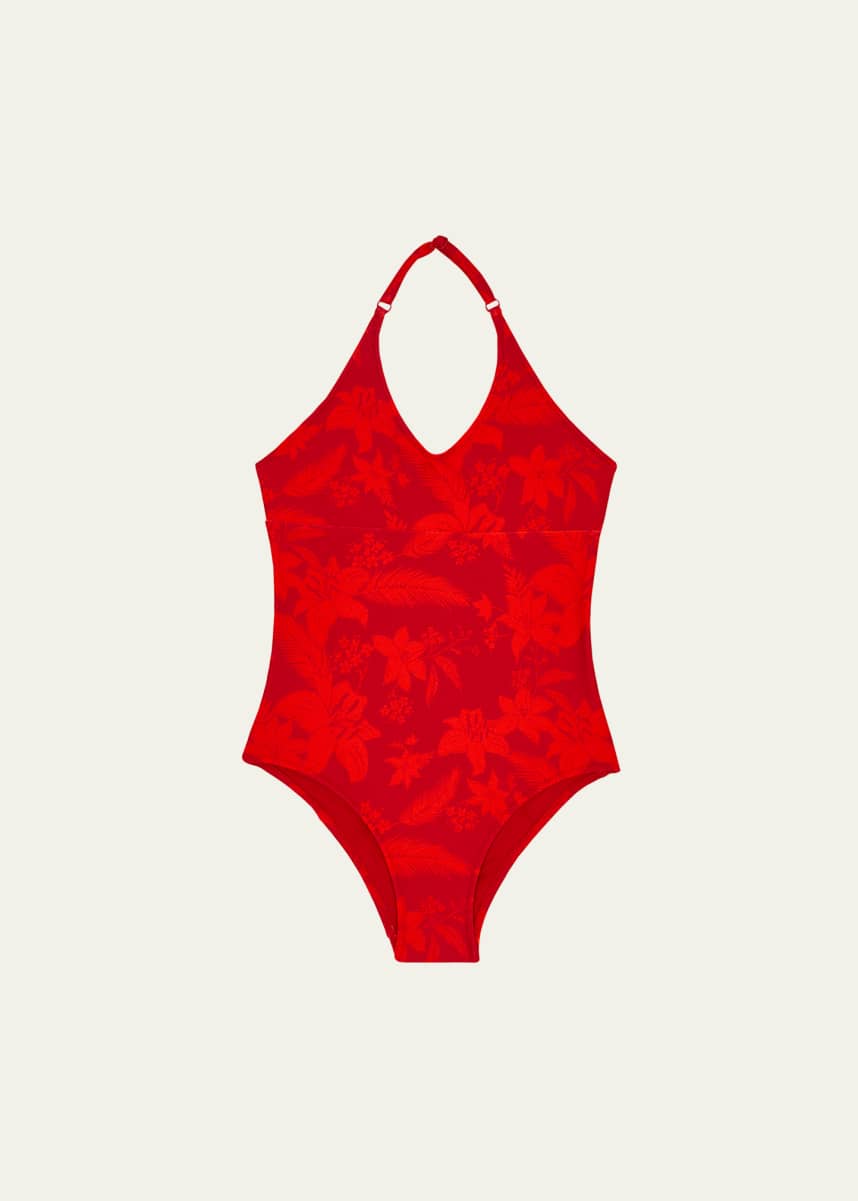 Vilebrequin Girl's Jungle-Print One-Piece Swimsuit, Size 4-14