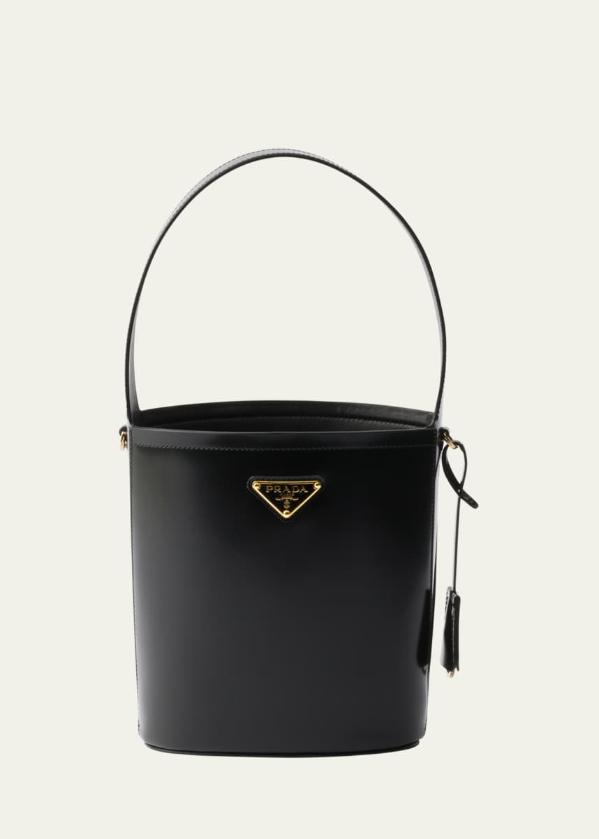 Prada Brushed Leather Bucket Bag
