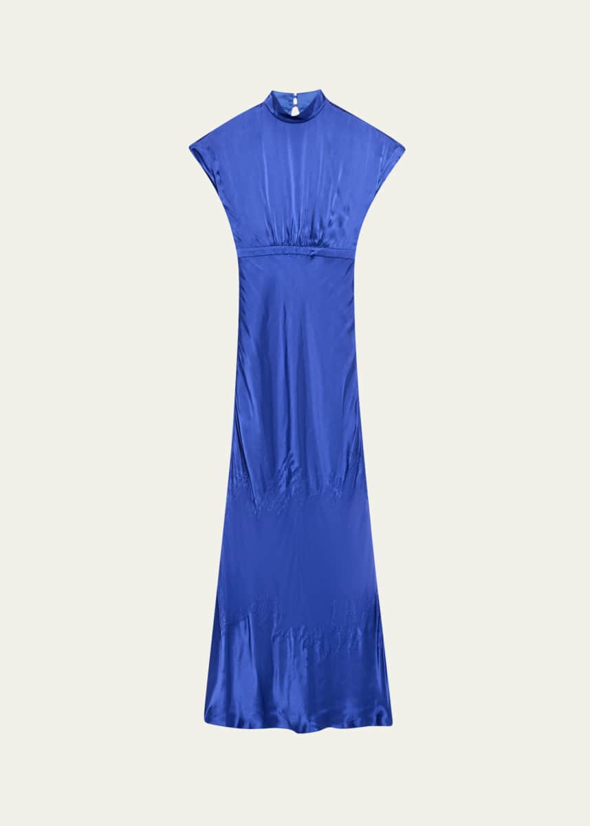 Saloni Fabienne Silk Long Dress