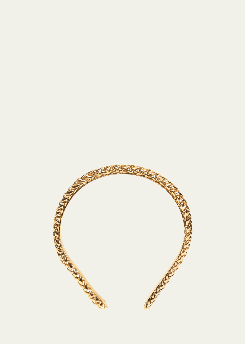 Jennifer Behr Ari Gold Plated Chain Headband