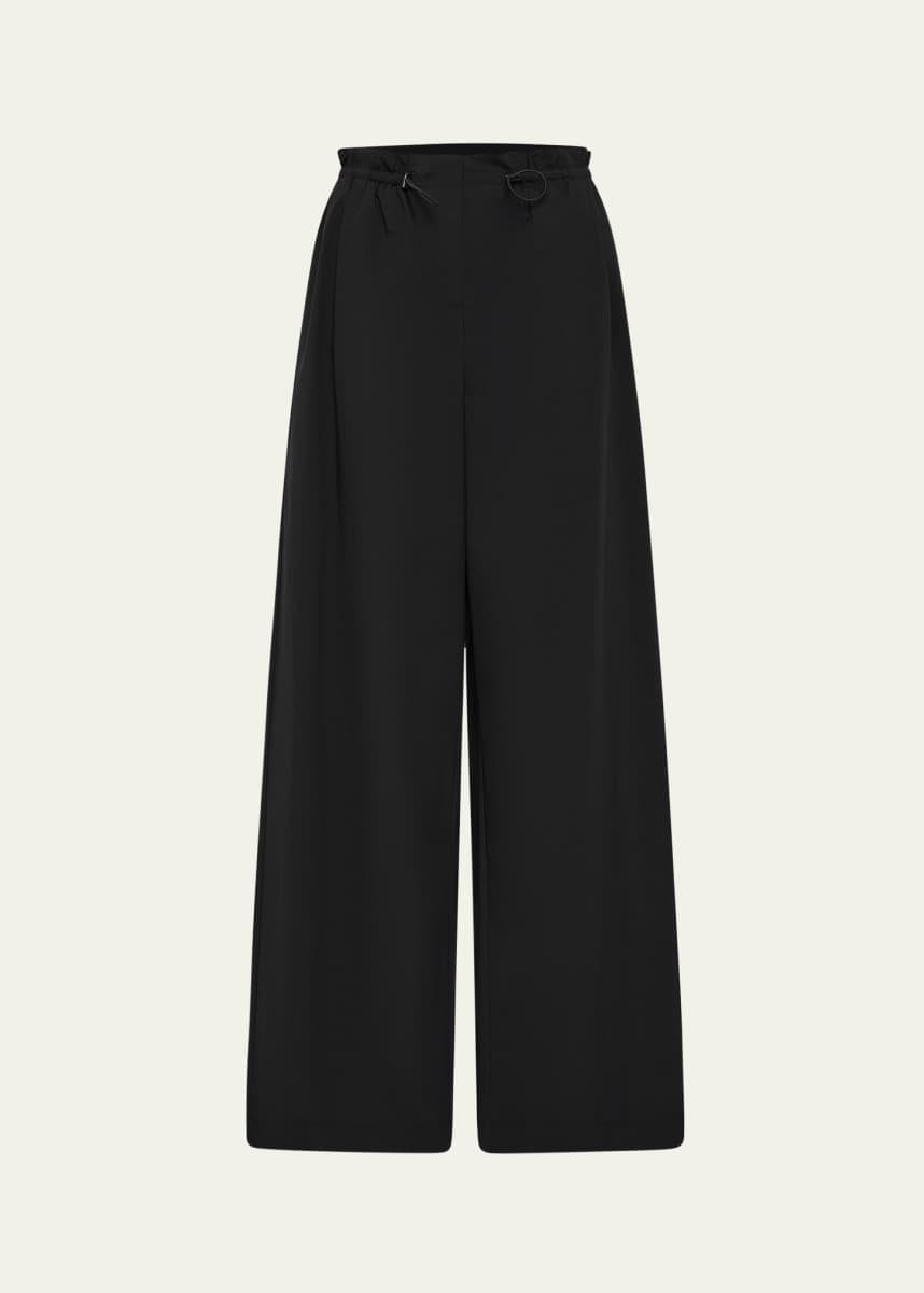 St. Agni Wide-Leg Paper Bag Pants