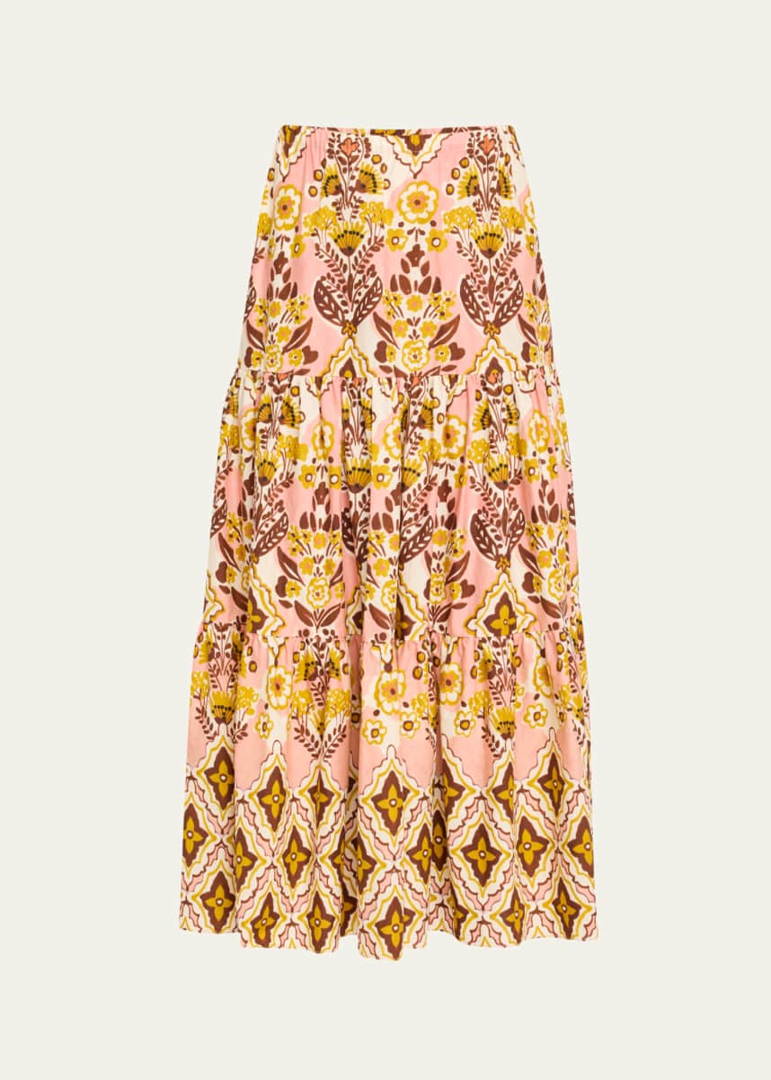 Cara Cara Melanie Tiered Maxi Skirt