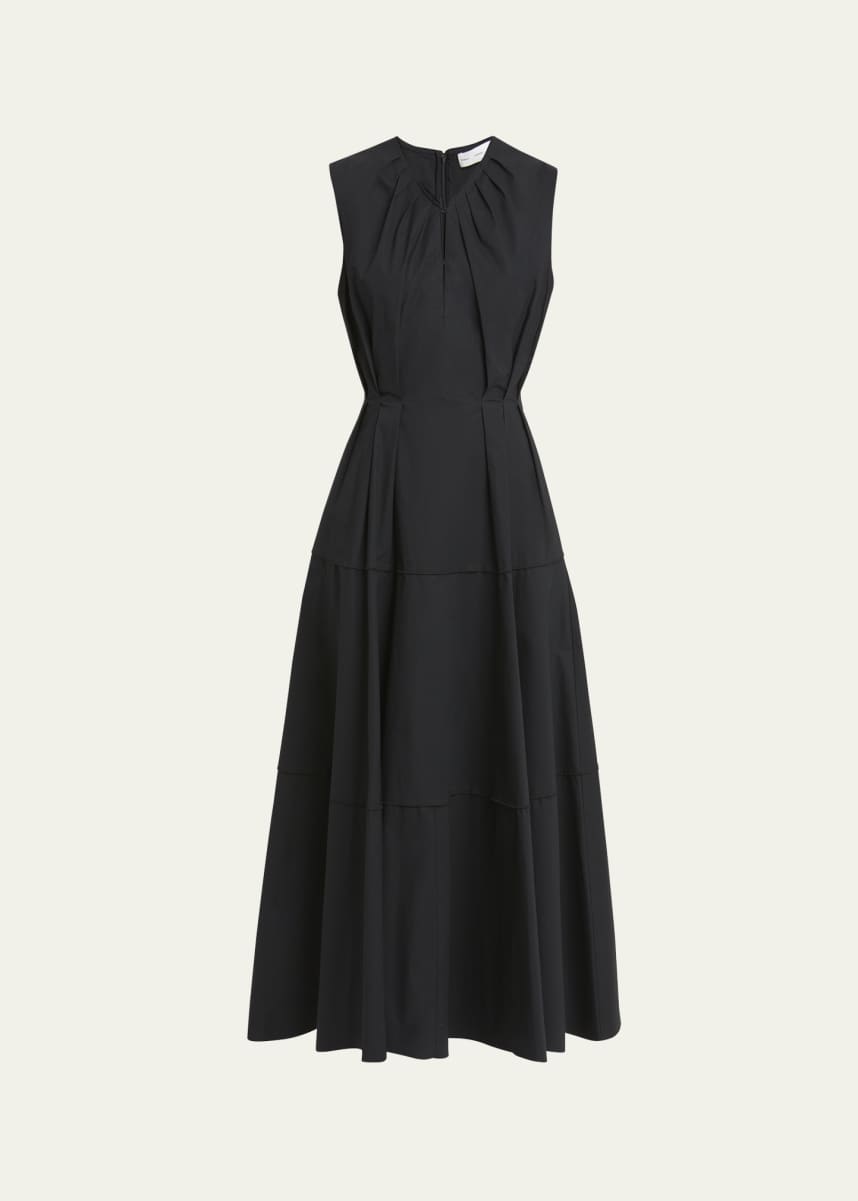 Proenza Schouler White Label Kailey Stretch Poplin Maxi Dress