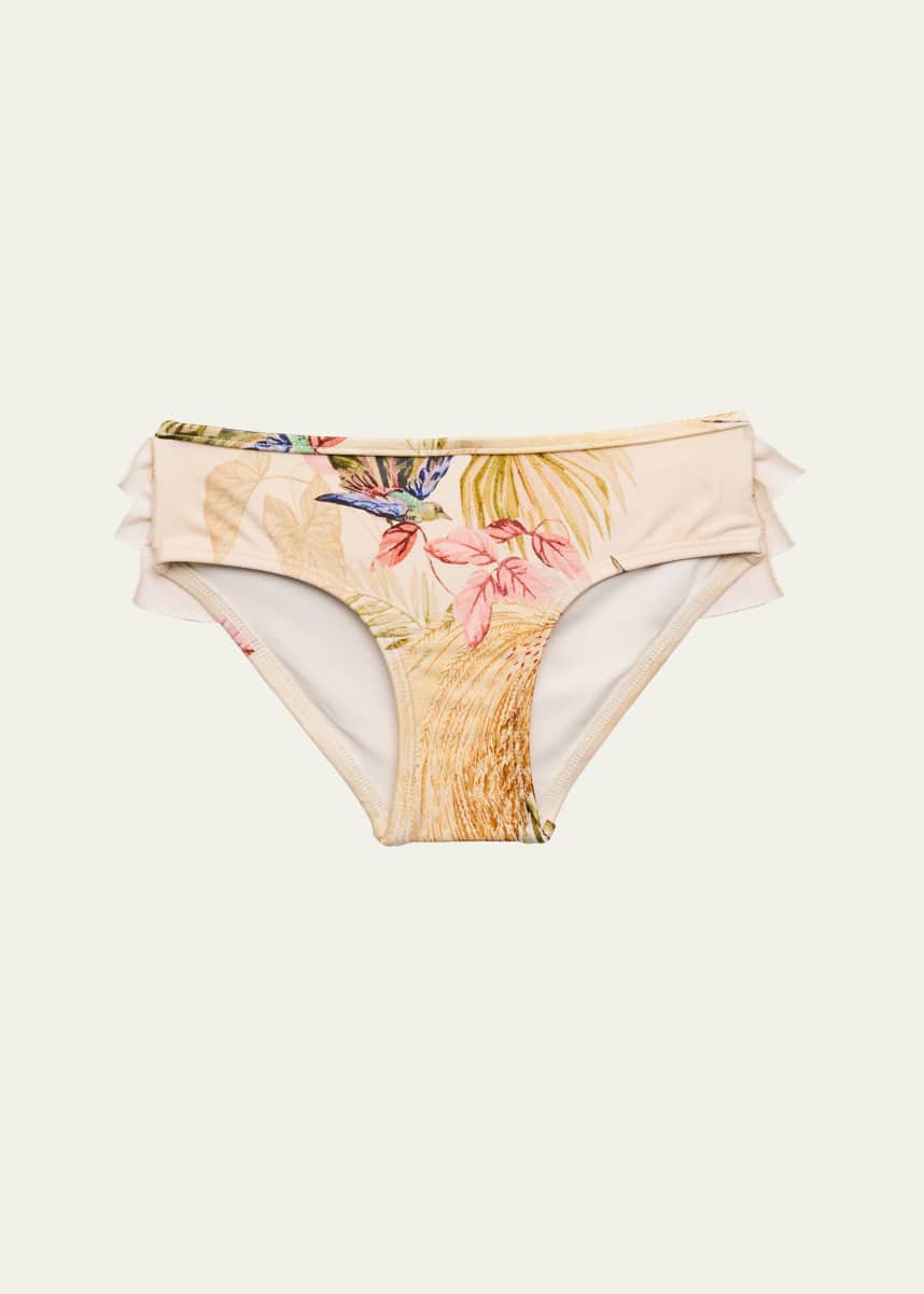 Zimmermann Girl's Rhiannon Kids Bikini Bottoms, Size 1-12