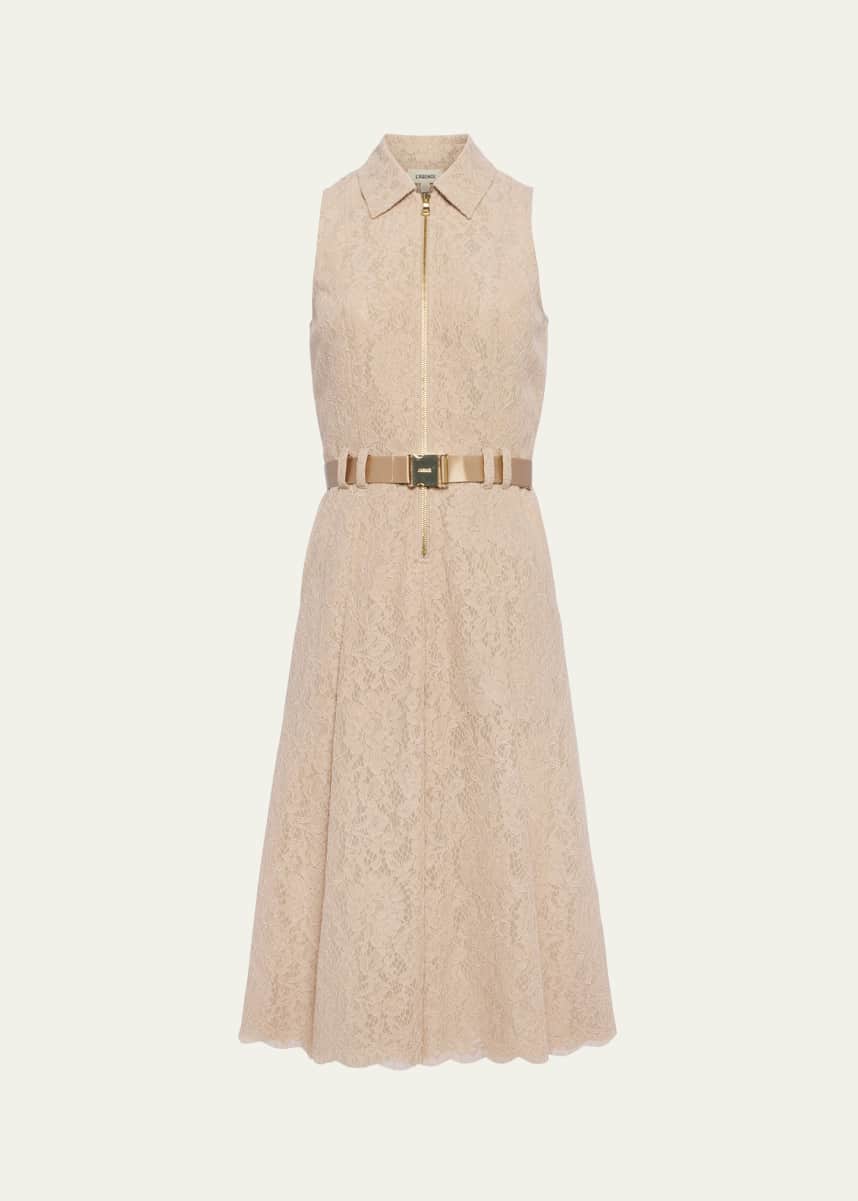 L'Agence Kylo Belted Lace Shirtdress