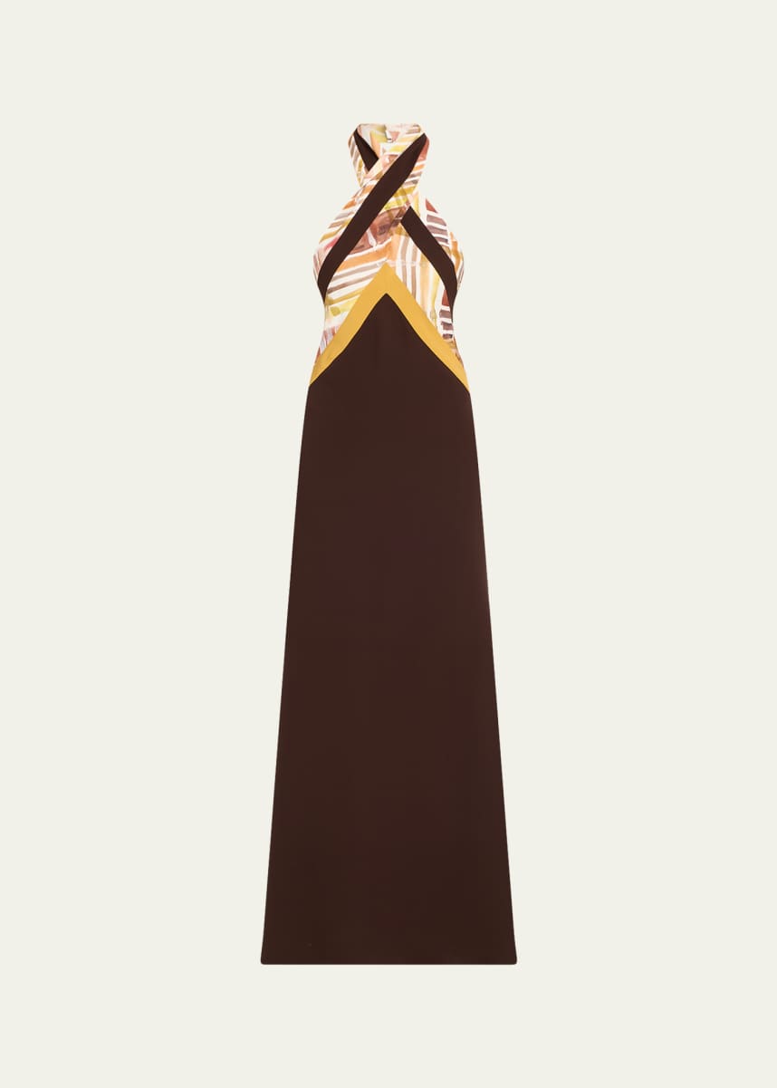 Rosie Assoulin Twisted Halter Dress