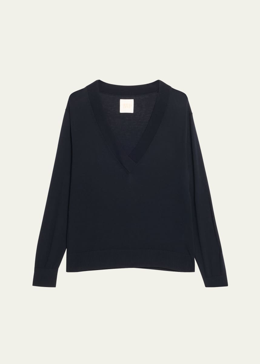 TWP Perfect Deep V Wool Sweater