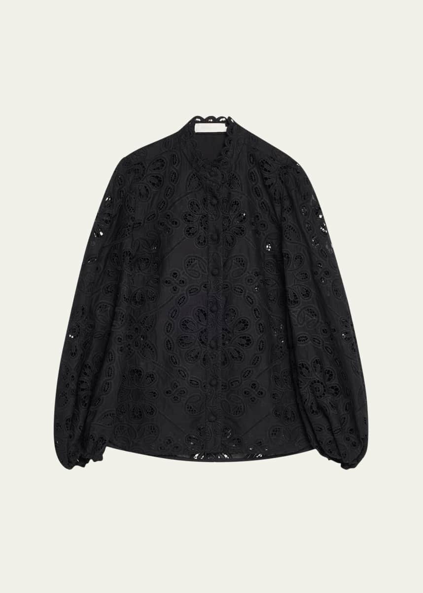 Zimmermann Rhiannon Embroidered Blouse