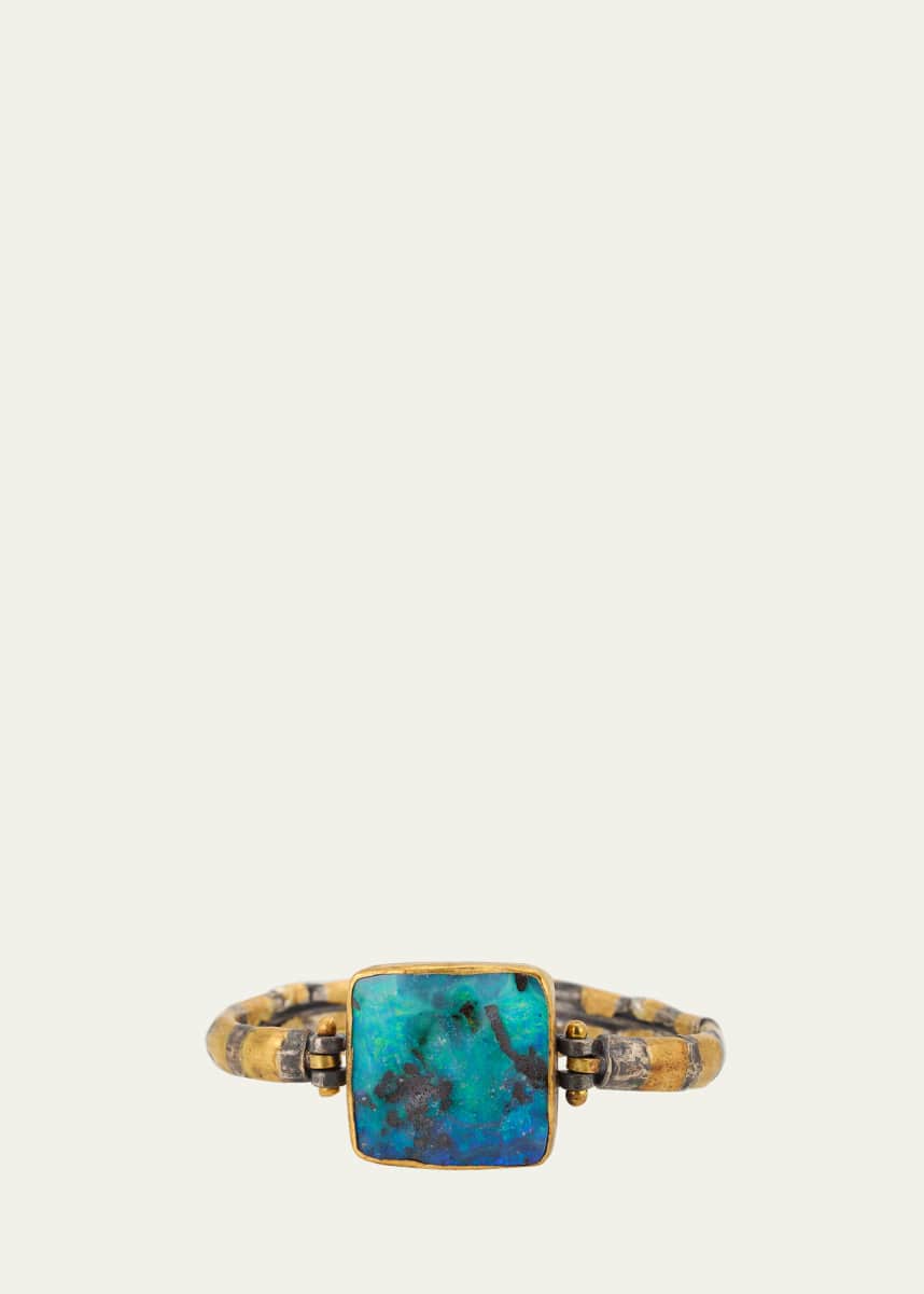 JUDY GEIB Pretty Flashy Boulder Opal Cuff Bracelet