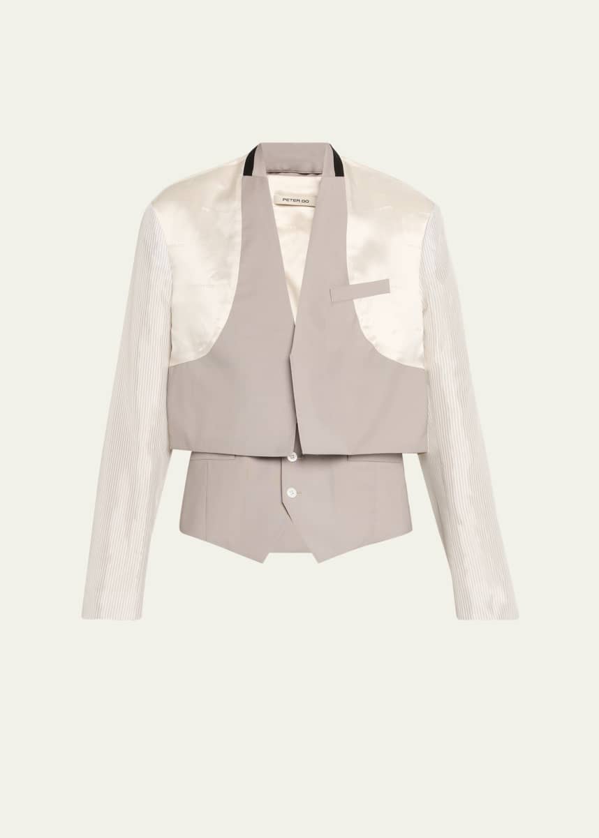 Peter Do Mun Patchwork Blazer Jacket