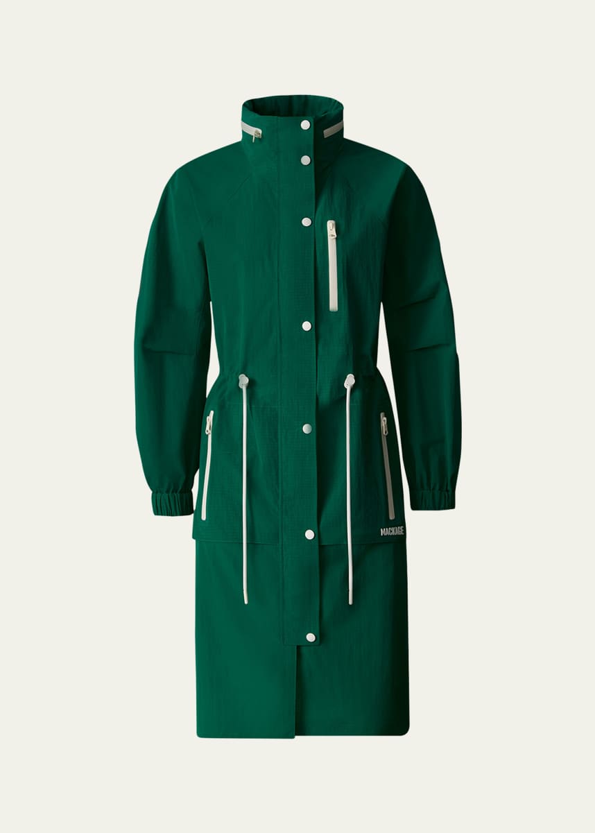 Mackage Makayla Knee-Length Lightweight Rain Jacket