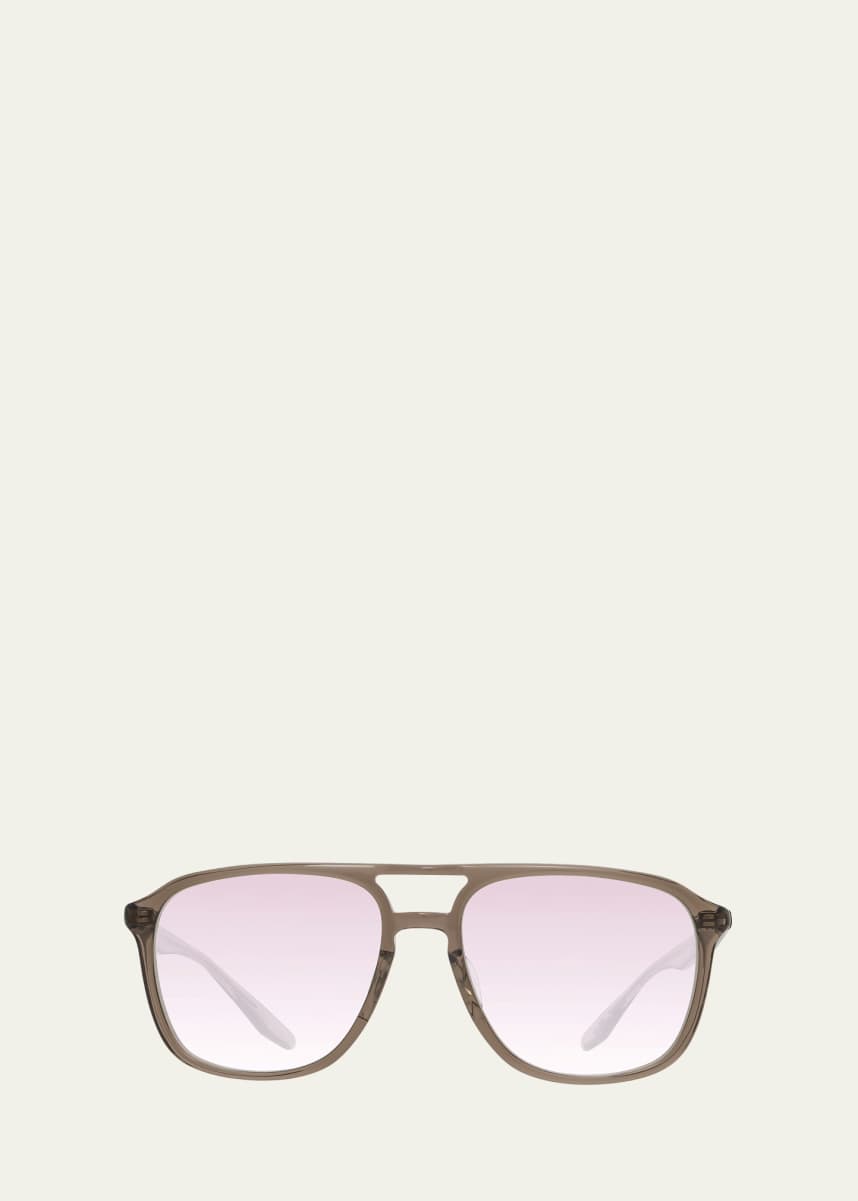 Barton Perreira Men's Gyalis Zyl Aviator Sunglasses