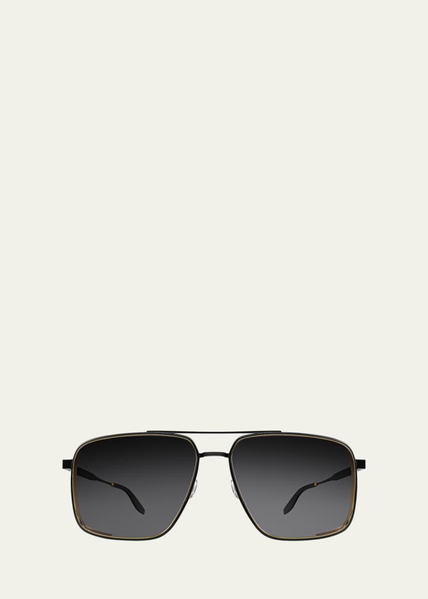 Barton Perreira Men's Scaramanga 007 Titanium Aviator Sunglasses