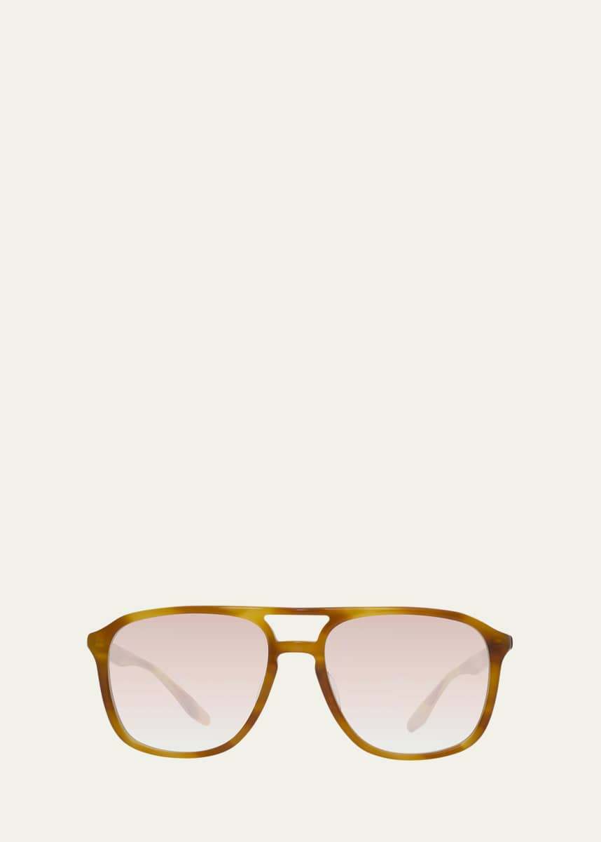 Barton Perreira Men's Gyalis Zyl Aviator Sunglasses