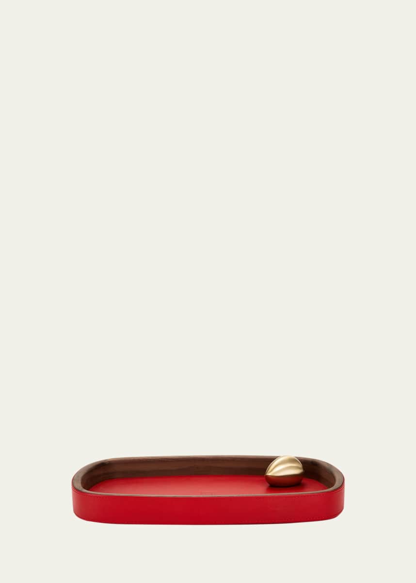 Assouline Pebble Leather Accessory Tray
