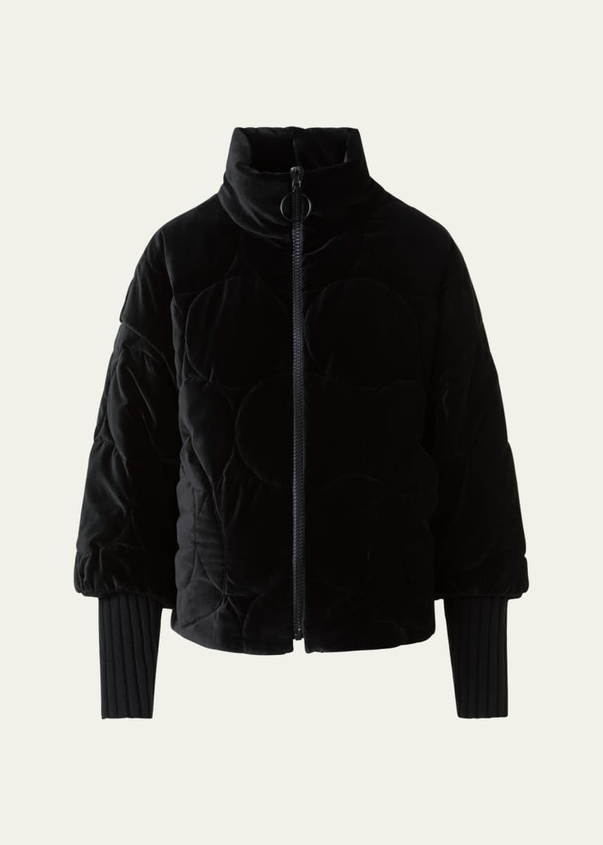 Akris punto Dot Quilted Velvet Jacket