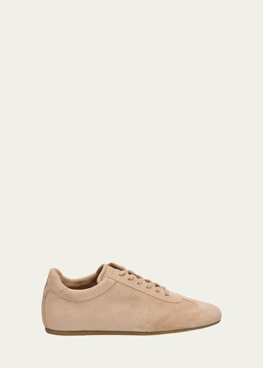 Stuart Weitzman Cruz Suede Low-Top Sneakers