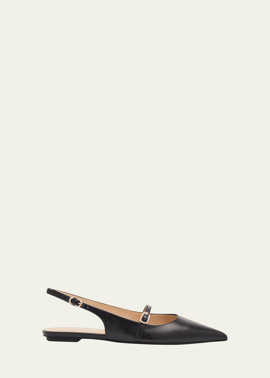 Stuart Weitzman Emilia Mary Jane Slingback Ballerina Flats
