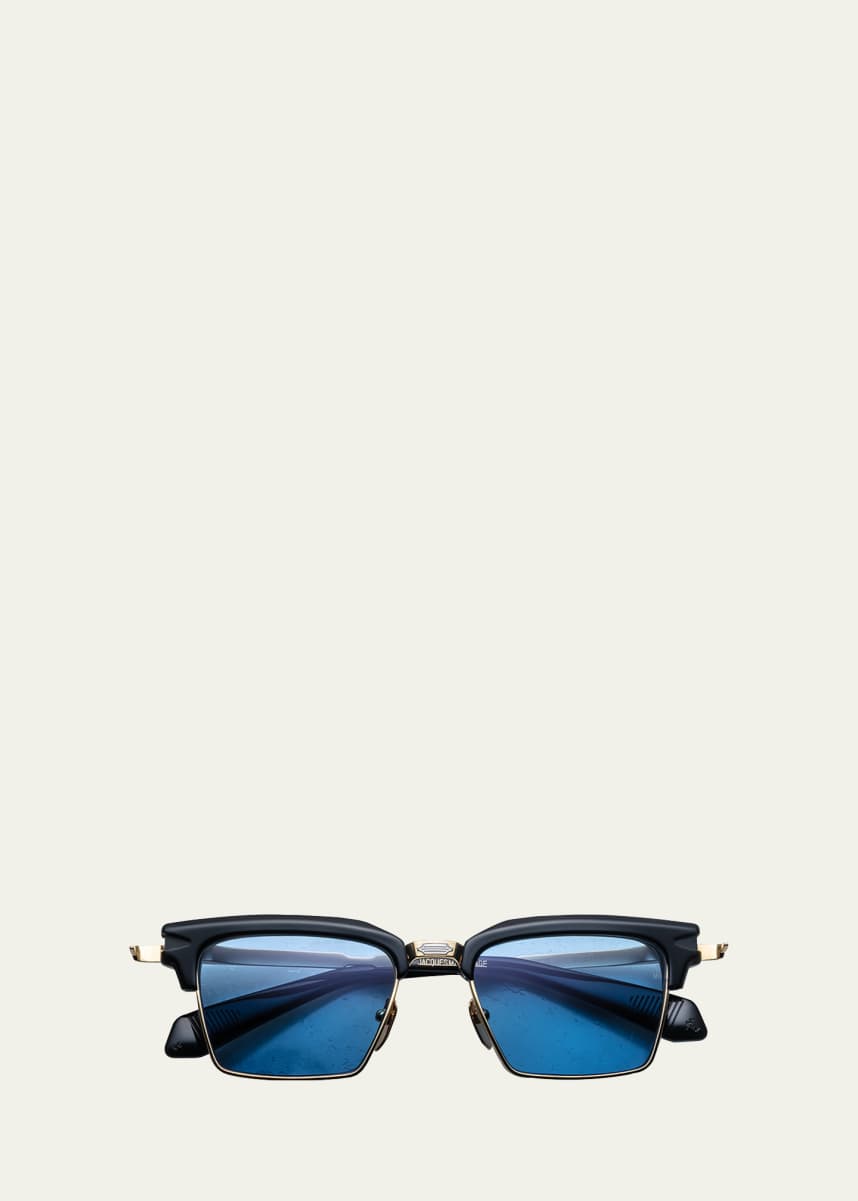 Jacques Marie Mage Men's Alin Titanium and Acetate Rectangle Sunglasses