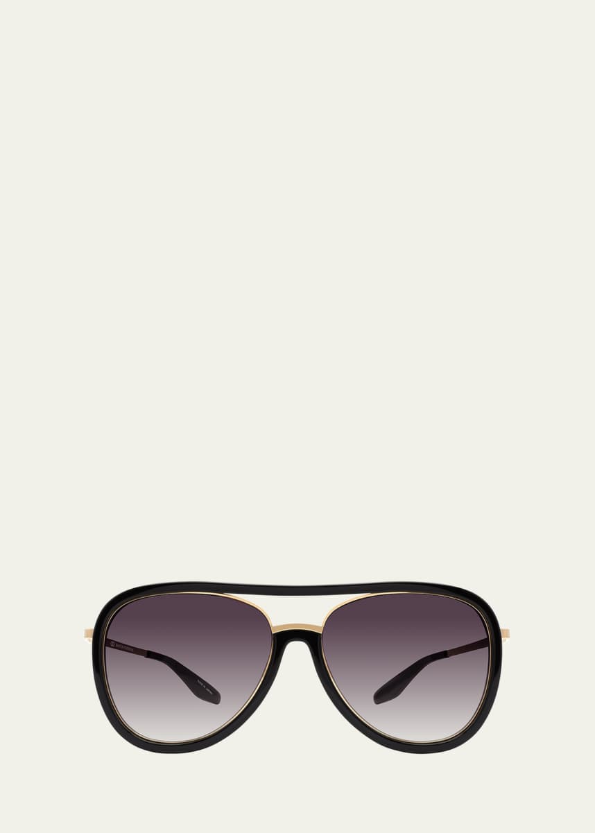Barton Perreira Fossett Aviator Sunglasses