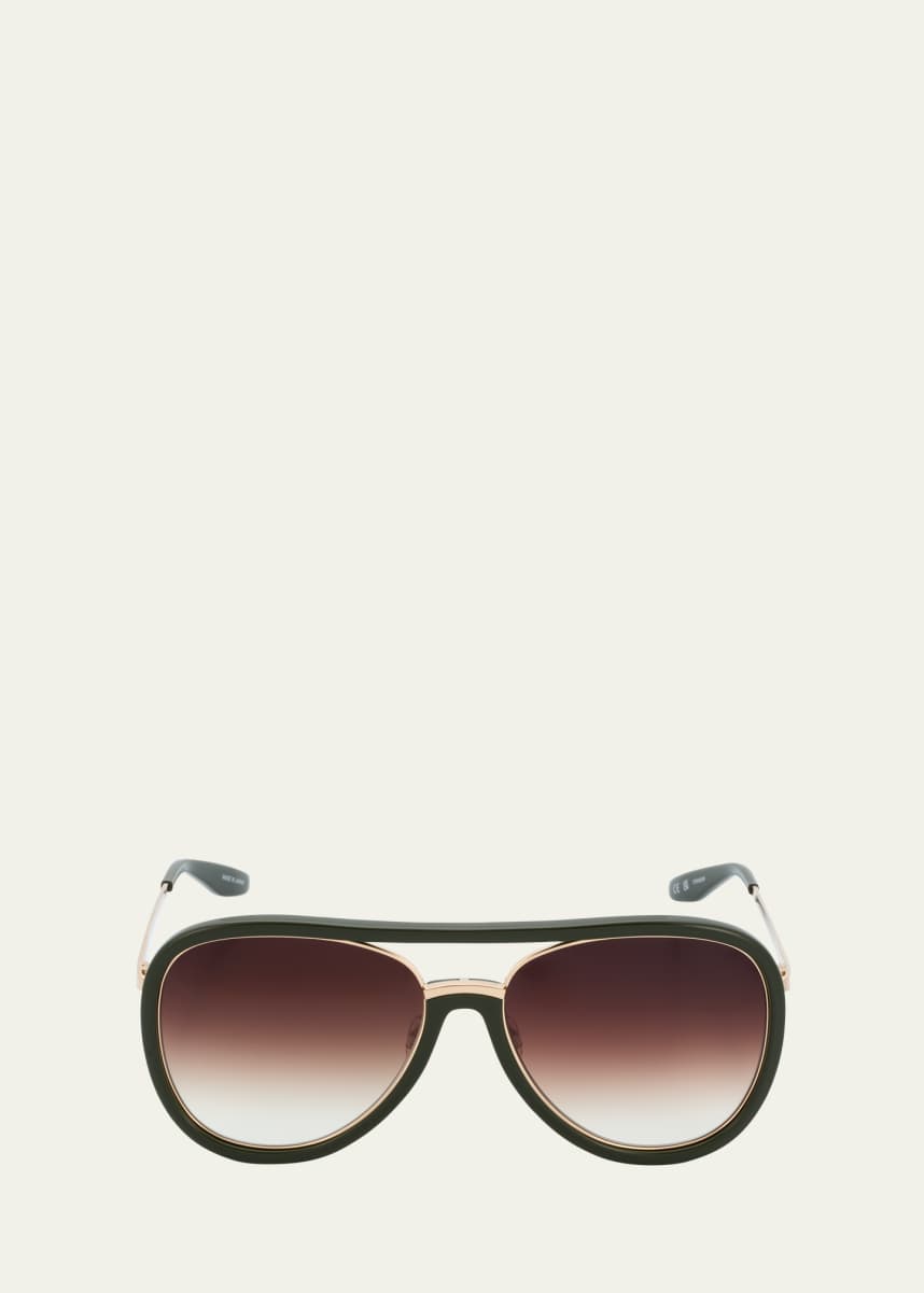 Barton Perreira Fossett Aviator Sunglasses