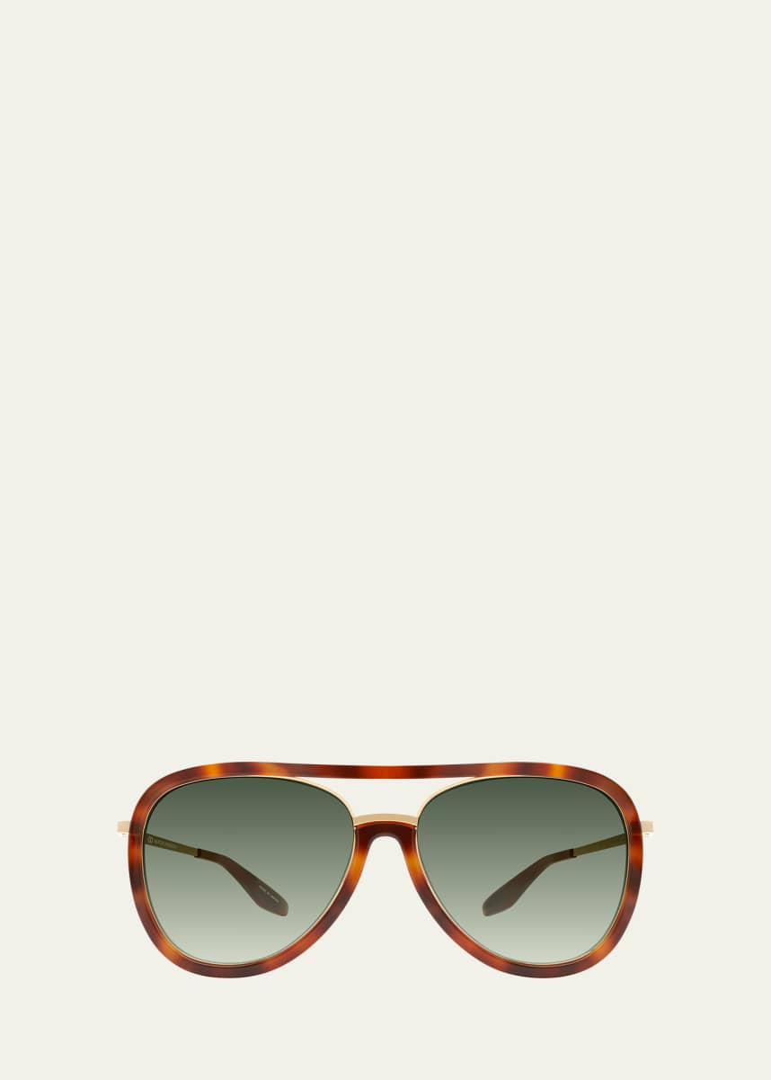 Barton Perreira Fossett Aviator Sunglasses