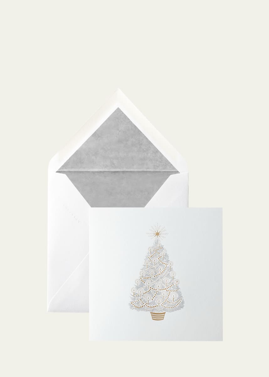 Smythson Metallic Tree Cards, Set of 10
