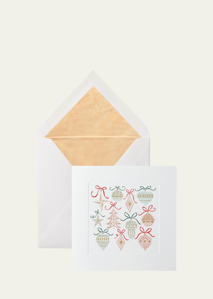 Smythson Baubles Holiday Cards, Set of 10