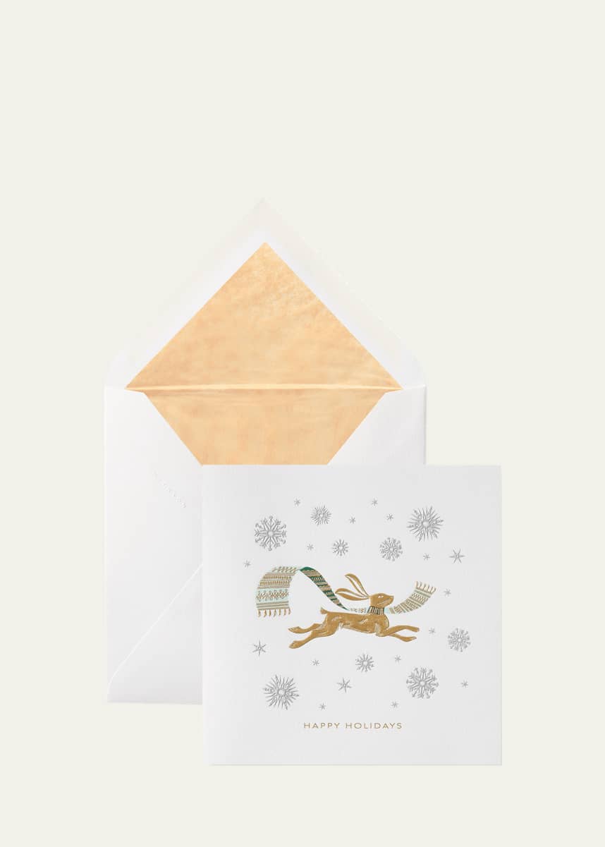 Smythson Happy Holidays Cards, Set of 10