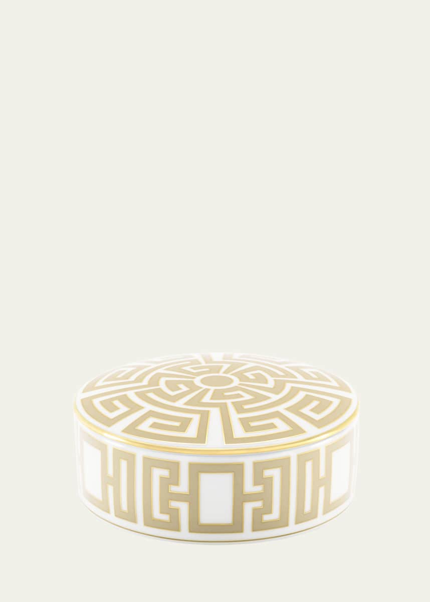 GINORI 1735 Labirinto Cachemire Round Trinket Box