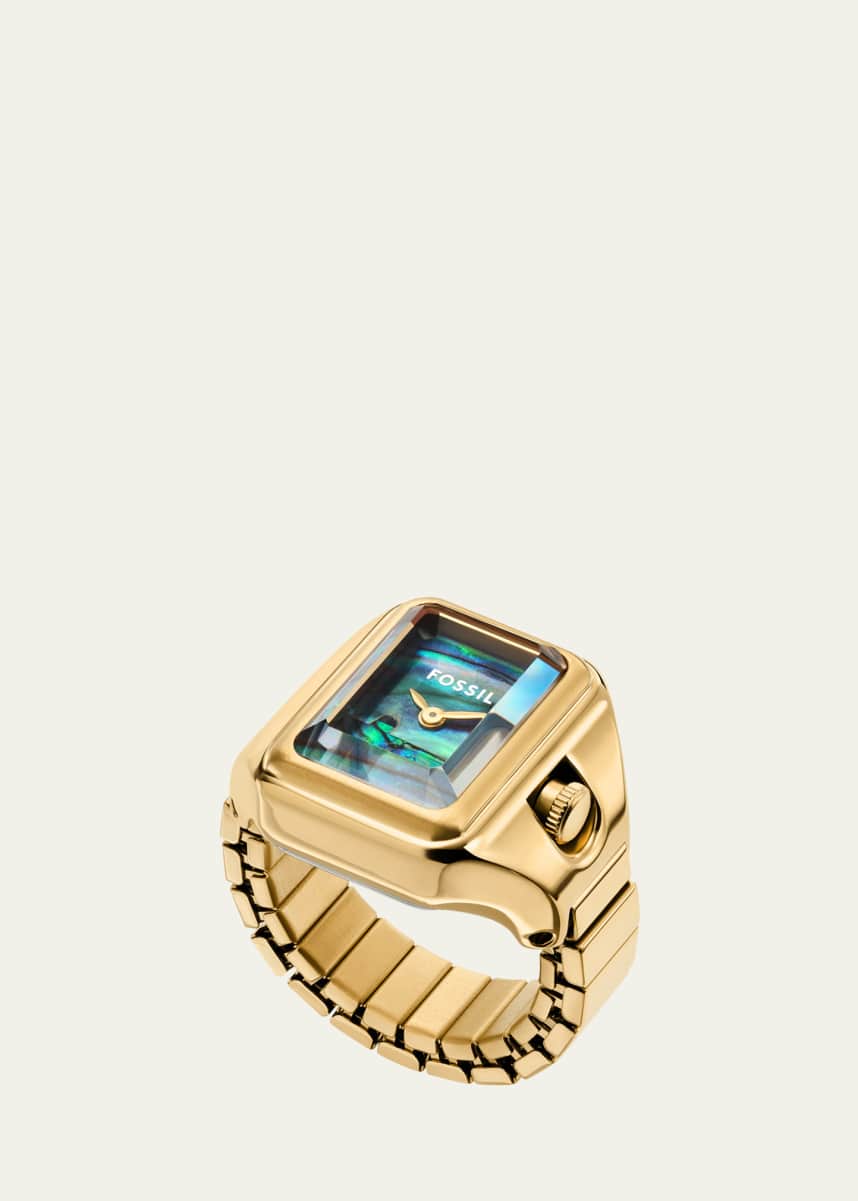 Fossil Raquel Watch Ring with Abalone Shell