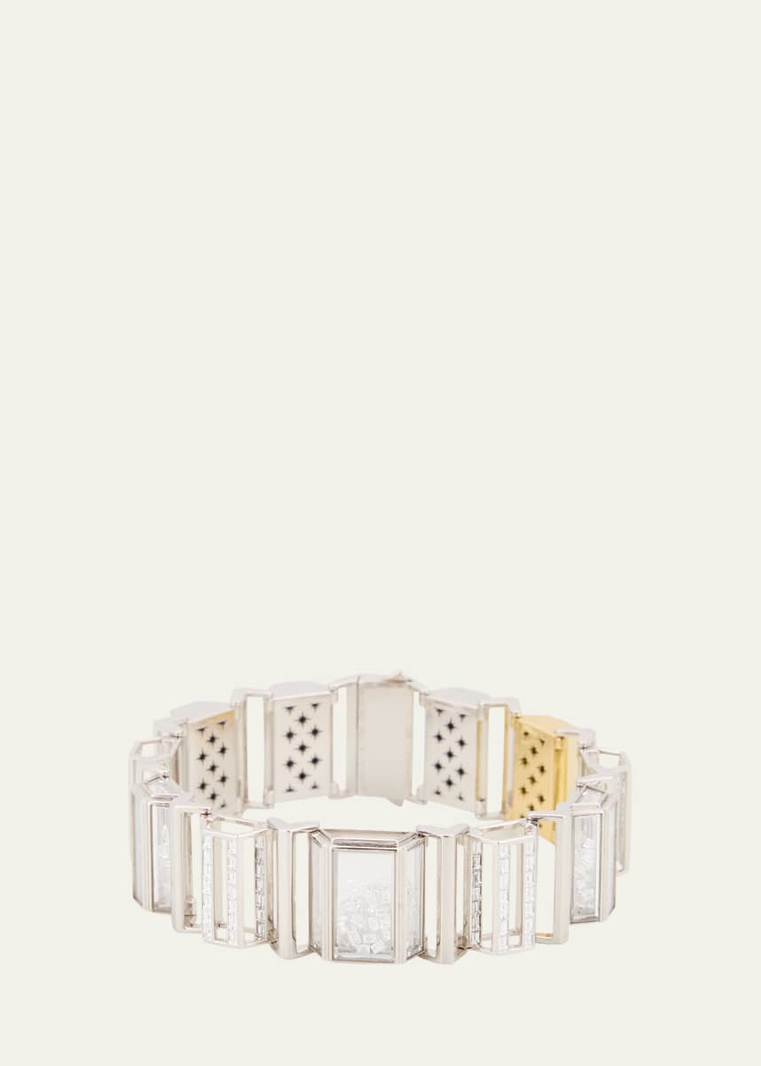 Moritz Glik 18K Gold Senda Diamond Kaleidoscope Shaker Bracelet