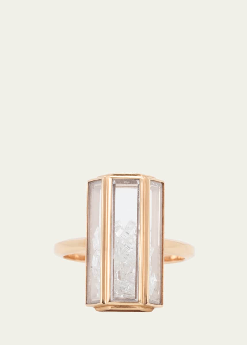 Moritz Glik 18K Gold Uba Diamond Kaleidoscope Shaker Ring
