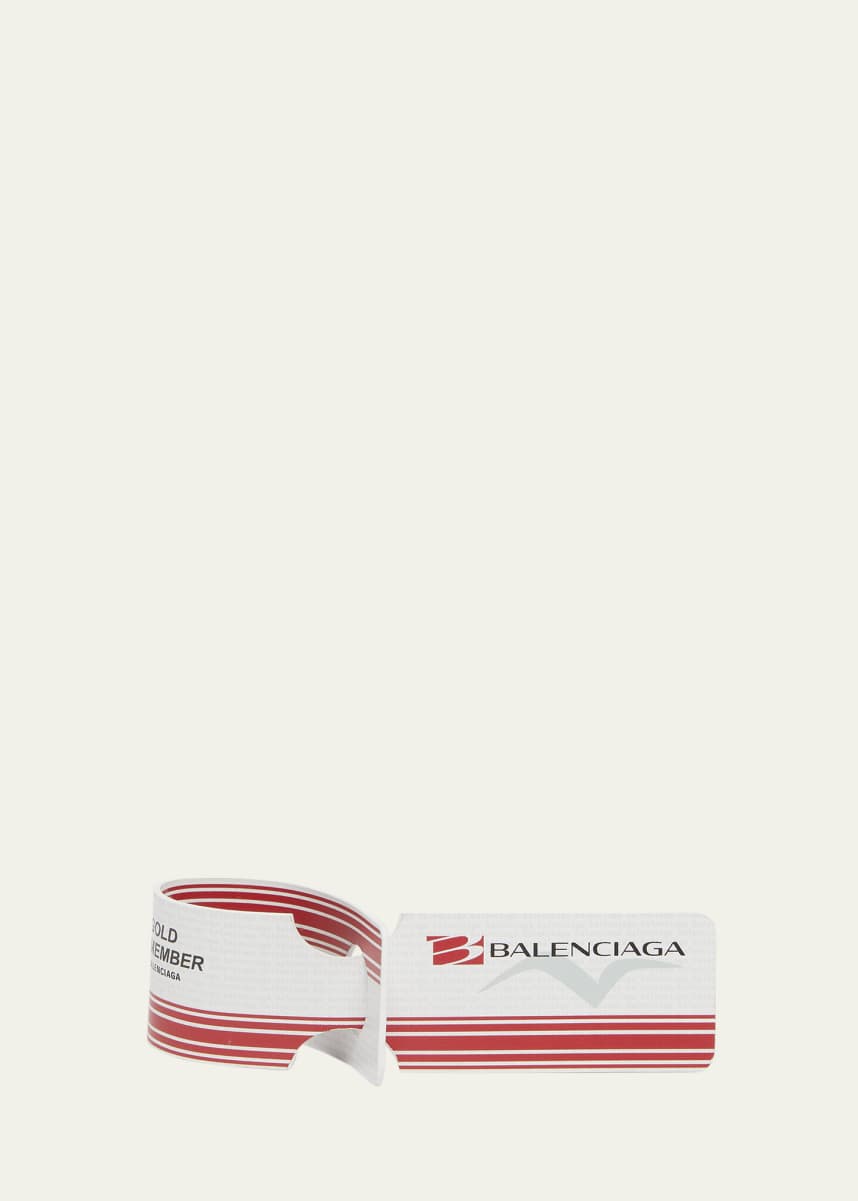 Balenciaga Men's Luggage Tag Keychain
