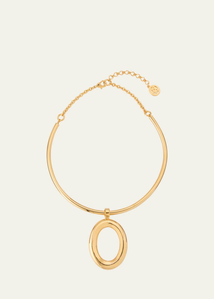 Ben-Amun 24K Gold Plated Collar with Open Oval