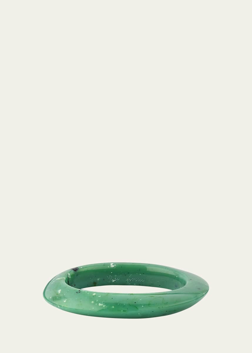 Ben-Amun Green Marble Resin Bangle Bracelet