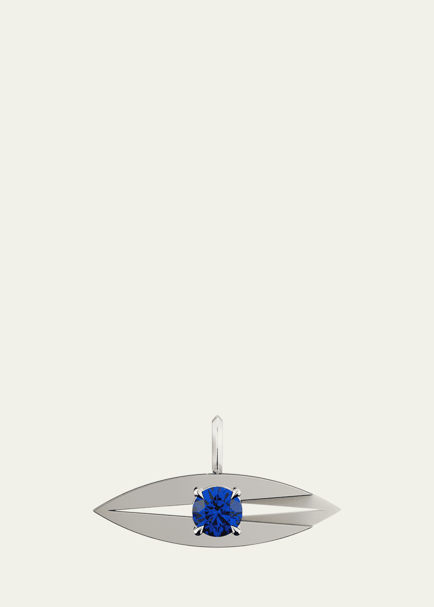 KAMAL Lotus Evil Eye Sapphire Charm