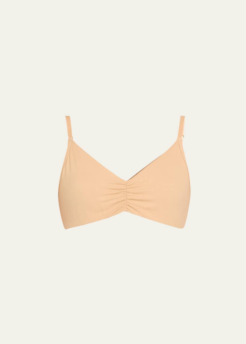 Commando Shirred Cotton Bralette