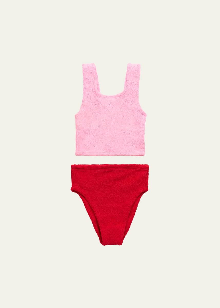 Hunza G Girl's Duo Lyra Two-Piece Bikini Set, Kids